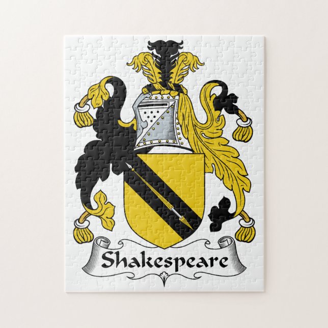 Puzzle Crête de famille de Shakespeare (Vertical)