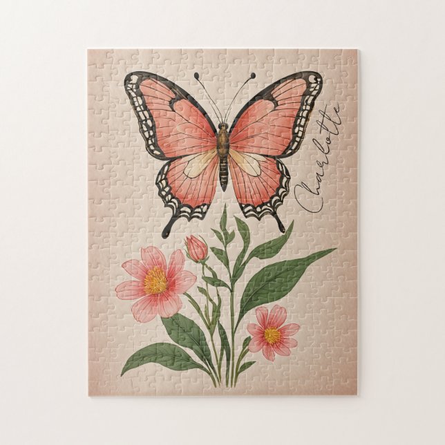 Puzzle Crimson Serenade personnalisée (Vertical)