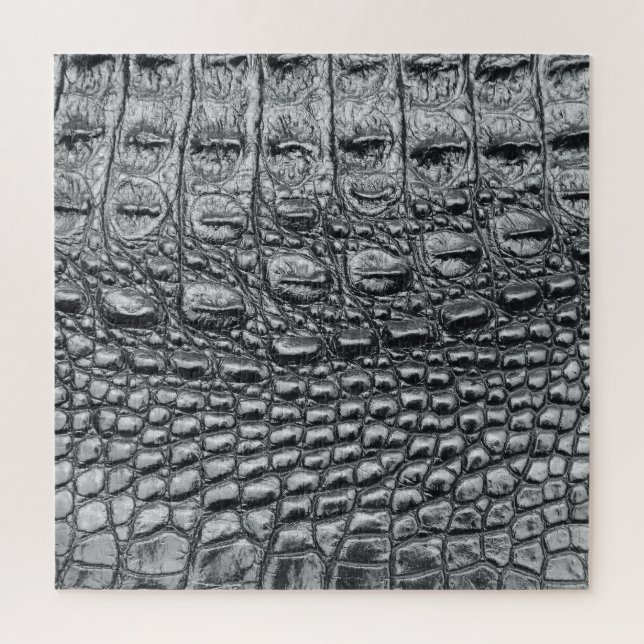 Puzzle Crocodile Noir : Météo Noire Mystique (Vertical)