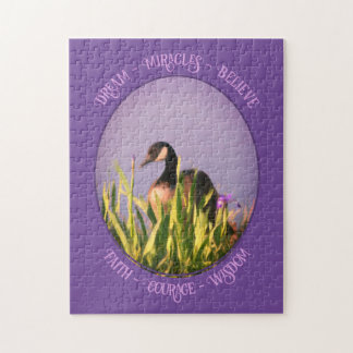 Puzzle Croire Canada Oie Irises Nature Inspirationnelle