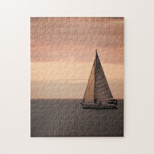 Puzzle Croisière au coucher du soleil - 11x14 - 252 pcs. (Vertical)