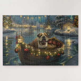 Puzzle Croisière festive de Noël du Bulldog