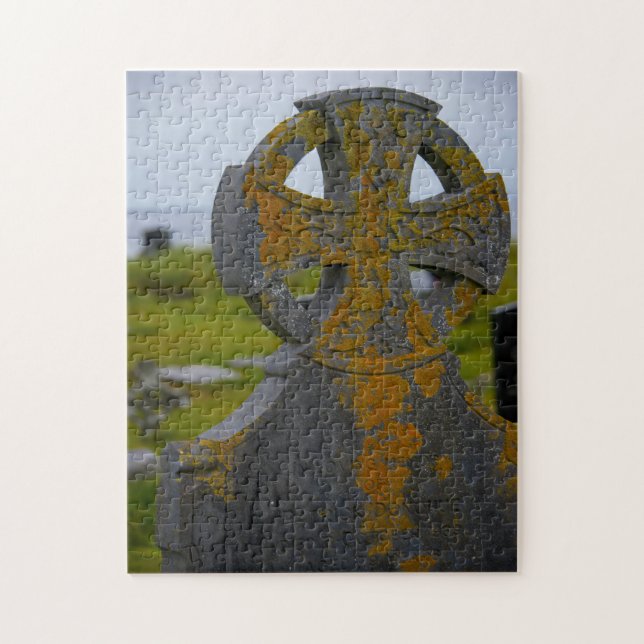 Puzzle Croix celtique ancienne, Galway, Irlande. (Vertical)