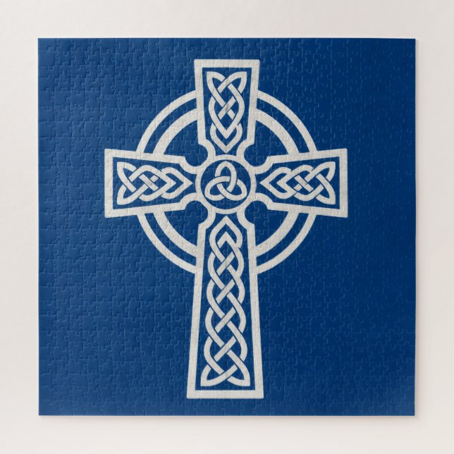 Puzzle Croix celtique bleue (Vertical)