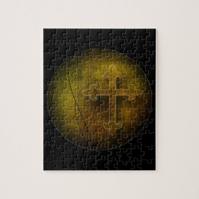 Puzzle Croix chrétienne faite sur commande de cadeau de (Vertical)