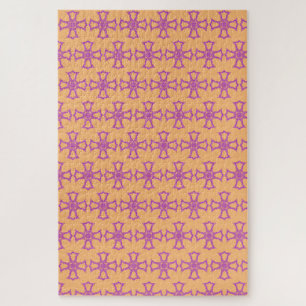 Puzzle Croix chrétienne rose Art moderne et esthétique