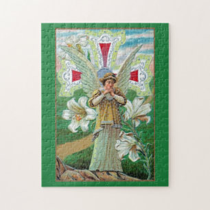 Puzzle Croix Et Angel Priant