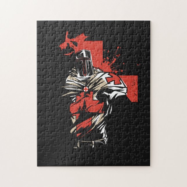 Puzzle Croix-Rouge Saint George Christian Crusader (Vertical)