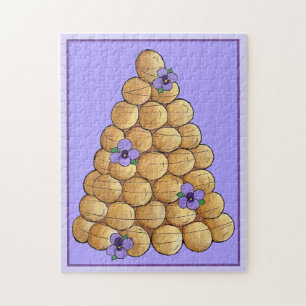 Puzzle Croquembouche Choux Bun Cream Puffs Mariage Gâteau