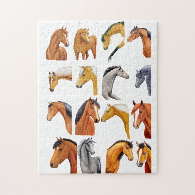 Puzzle Croquis de chevaux (Vertical)