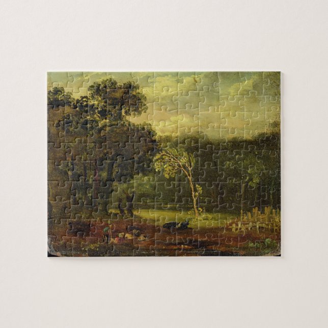 Puzzle Croquis de nature en parc de Sion, 1819 (huile sur (Horizontal)