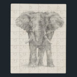 Puzzle Croquis éléphant<br><div class="desc">Ce croquis présente un éléphant africain | Ethan Harper. ID d'image : 116578Z</div>