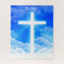 Cross of Light Jesus Christ Customizable Christian