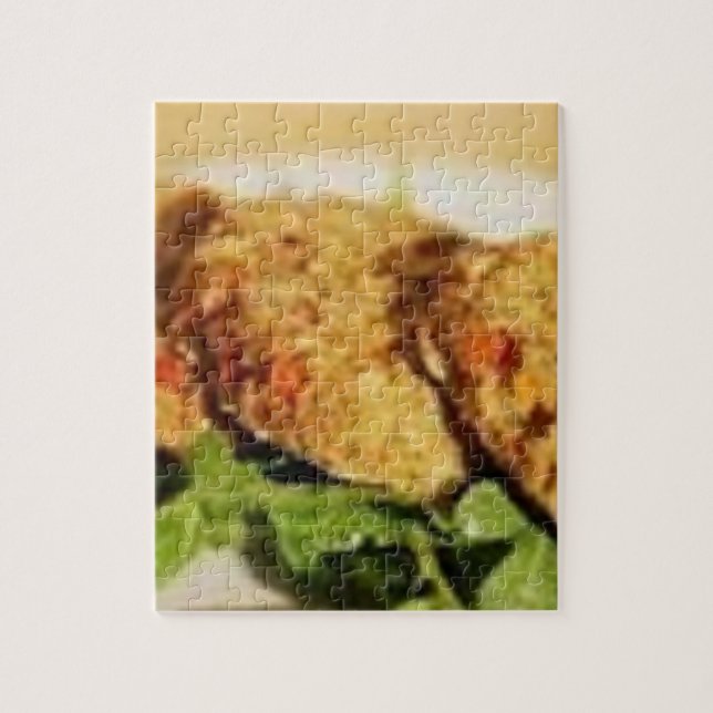Puzzle Croustillant gâteaux de crabe avec boîte à cadeaux (Vertical)