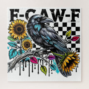 Puzzle Crow Raven F-CAW-F Drôle Halloween