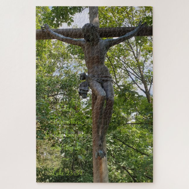Puzzle Crucifixion Jésus-Christ accrochée à la croix (Vertical)