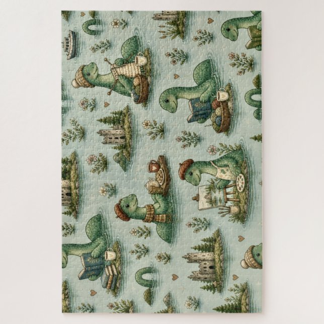 Puzzle Cryptides confortables Nessie Monstre du Loch Ness (Vertical)