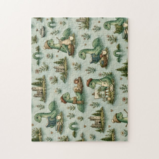 Puzzle Cryptides cosy Nessie Monstre du Loch Ness loisirs (Vertical)