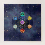 Puzzle Cube de Metatron Chakras Géométrie sacrée<br><div class="desc">Cube de Metatron Chakras Géométrie sacrée</div>