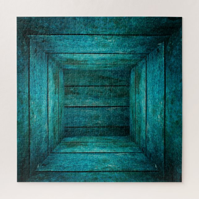 Puzzle Cube en bois Abstrait (Vertical)