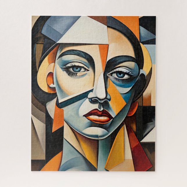 Puzzle Cubisme contemporain Portrait Gras Picasso Inspiré (Vertical)