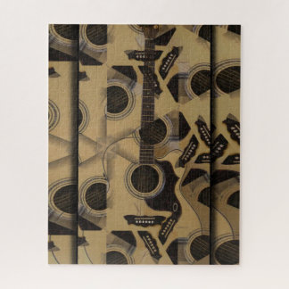 Puzzle Cubisme de guitare acoustique