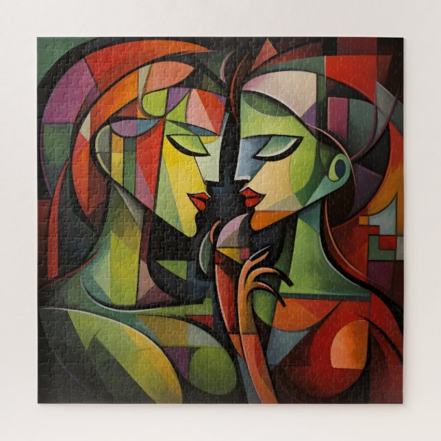 Puzzle Cubisme des femmes Art Abstrait (Vertical)