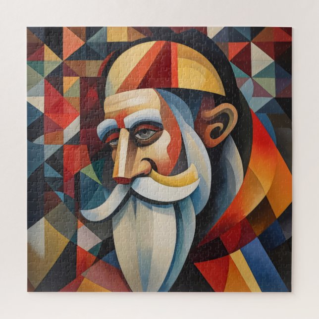 Puzzle Cubisme Père Noël (Vertical)