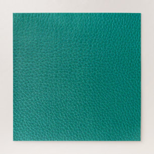 Puzzle Cuir Aquamarine : Texture de serpent à la mode.