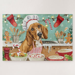 Puzzle Cuisine de vacances Coonhound : Festive Noël