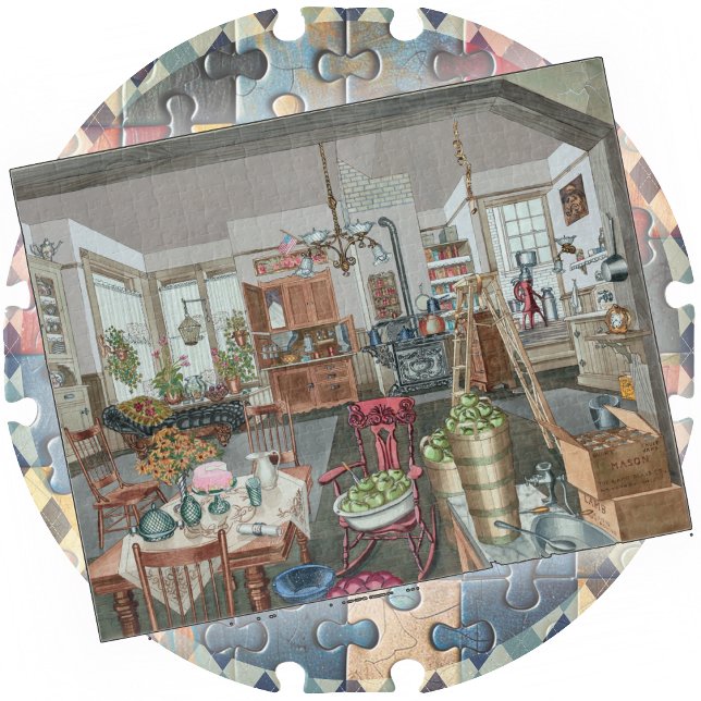 PUZZLE - Cuisine et salle à manger semi-rurales (Créateur téléchargé)