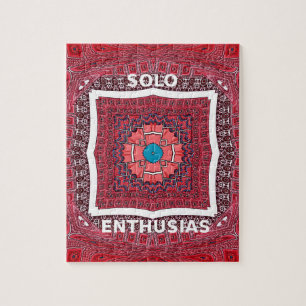 Puzzle Culture traditionnelle sindhi Ajrak Art Motif Impr