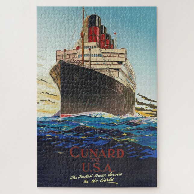PUZZLE CUNARD OCEAN LINER AQUITANIA (Vertical)