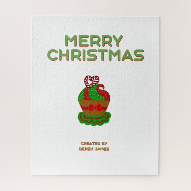 Puzzle Cupcake de Noël (40,64 cm x 50,8 cm) (Vertical)