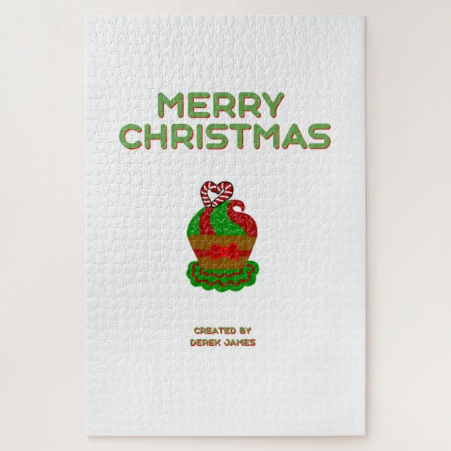 Puzzle Cupcake de Noël (50,8 cm x 76,2 cm) (Vertical)