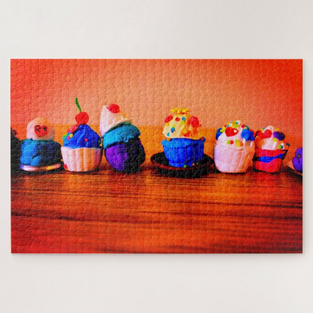 Puzzle Cupcakes colorés (Horizontal)