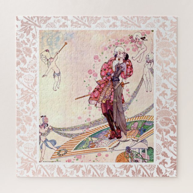 Puzzle Cupidons, princesse et prince sur un ventilateur m (Vertical)