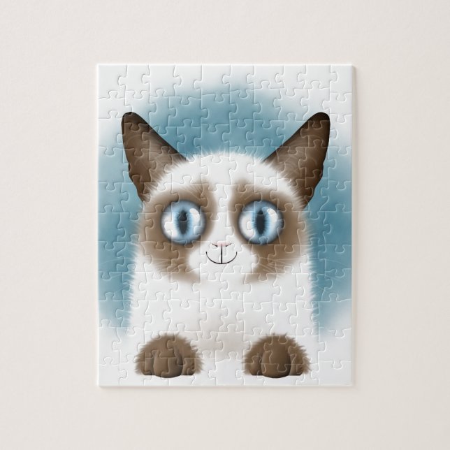 Puzzle Curieux Siamese Kitten (Vertical)