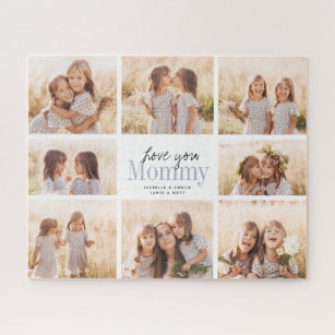 Puzzle Custom Love You Mommy Mothers Day Photo Collage
