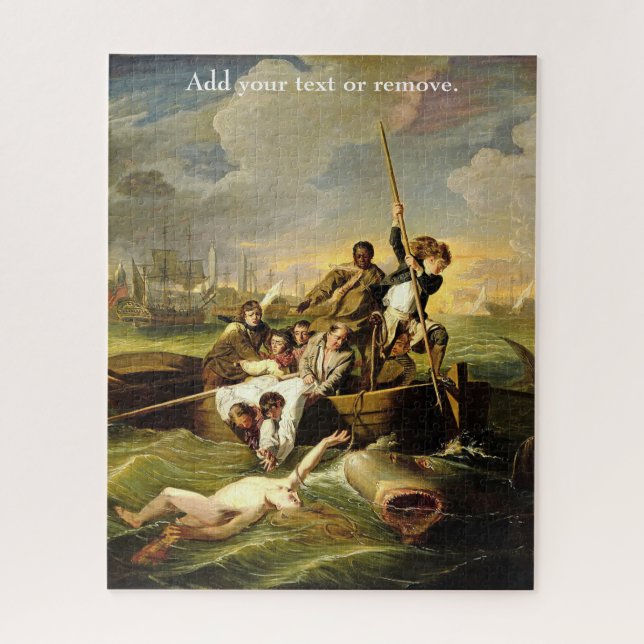 Puzzle Custom, "Watson and the Shark" John Copley, 1782. (Vertical)