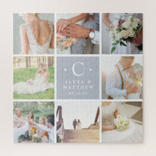 Puzzle Custom Wedding Monogram Photo Collage