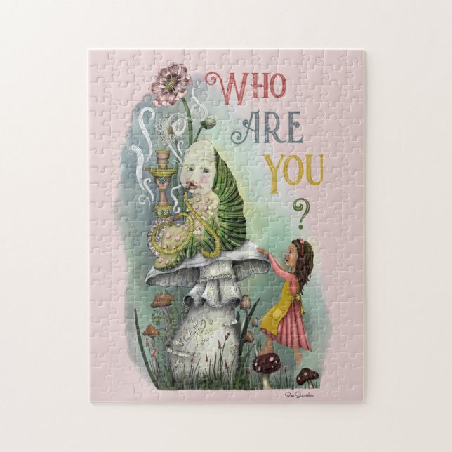 Puzzle Cute Alice au Pays des merveilles et Caterpillar A (Vertical)