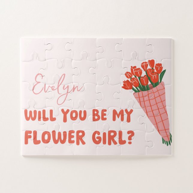 Puzzle Cute, Amusante, Proposition Flower personnalisée (Horizontal)