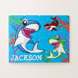 Puzzle Cute Animal Sea Life requin Océan Poisson Enfants