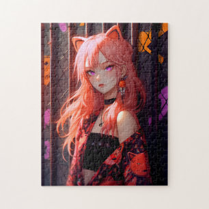 Puzzle Cute Anime Catgirl