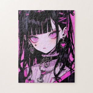 Puzzle Cute Anime Goth Girl