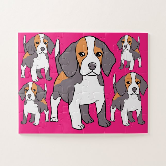 Puzzle Cute Beagle (Horizontal)