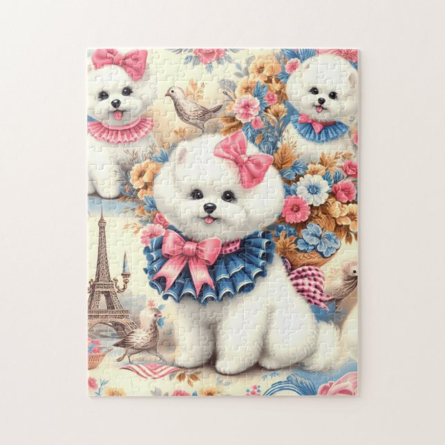 Puzzle Cute Bichon Frisé (Vertical)