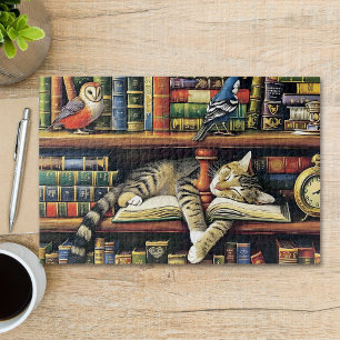 Puzzle Cute Cat Stwood dans le livre Nook Animal