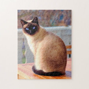 Puzzle Cute chat siamese